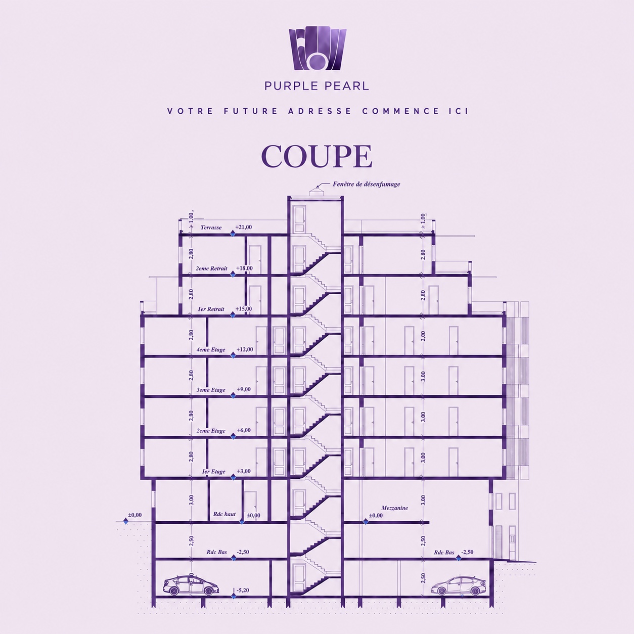 Plan coupe